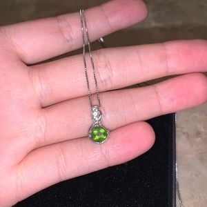 Periodt necklace white topaz sterling silver